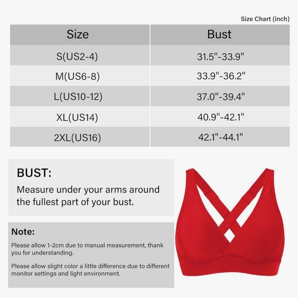 XXL Blue Bikini Top - Picture 4 of 9